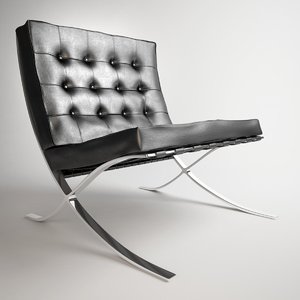 knoll barcelona chair 3d 3ds