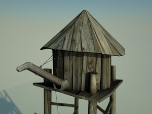 3d far water tower model