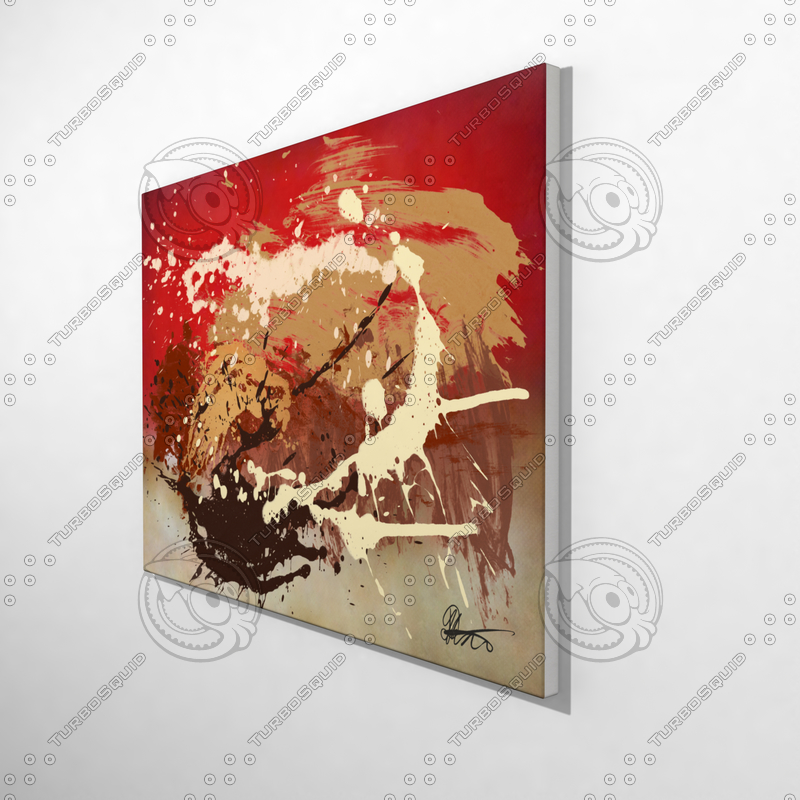 3d contemporary abstract painting art