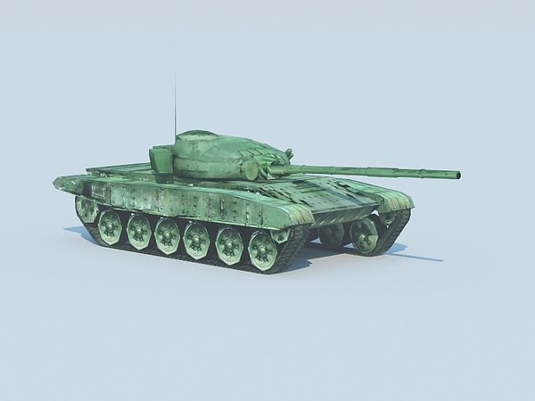 T 72m Battle Tank 3d Model