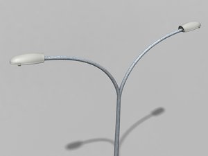 3ds max double street light
