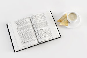 3d model opened book coffee toast