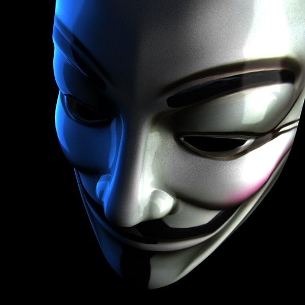 3d model anonymous mask