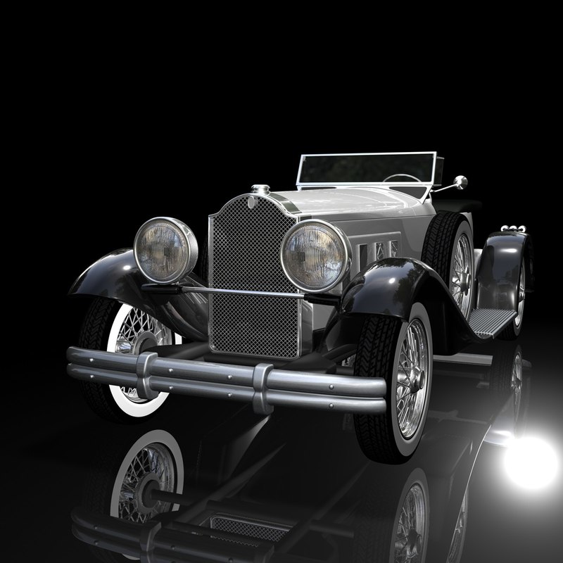 packard speedster 1930 car 3d c4d