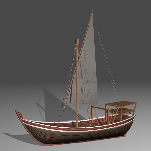 3d dhow model