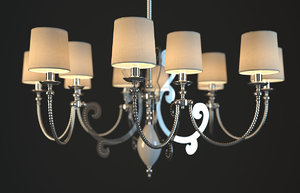 3dsmax paralume marina chandelier