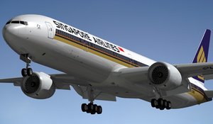 3d model boeing 777-300 singapore airlines