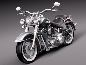 3d harley softail deluxe 2012