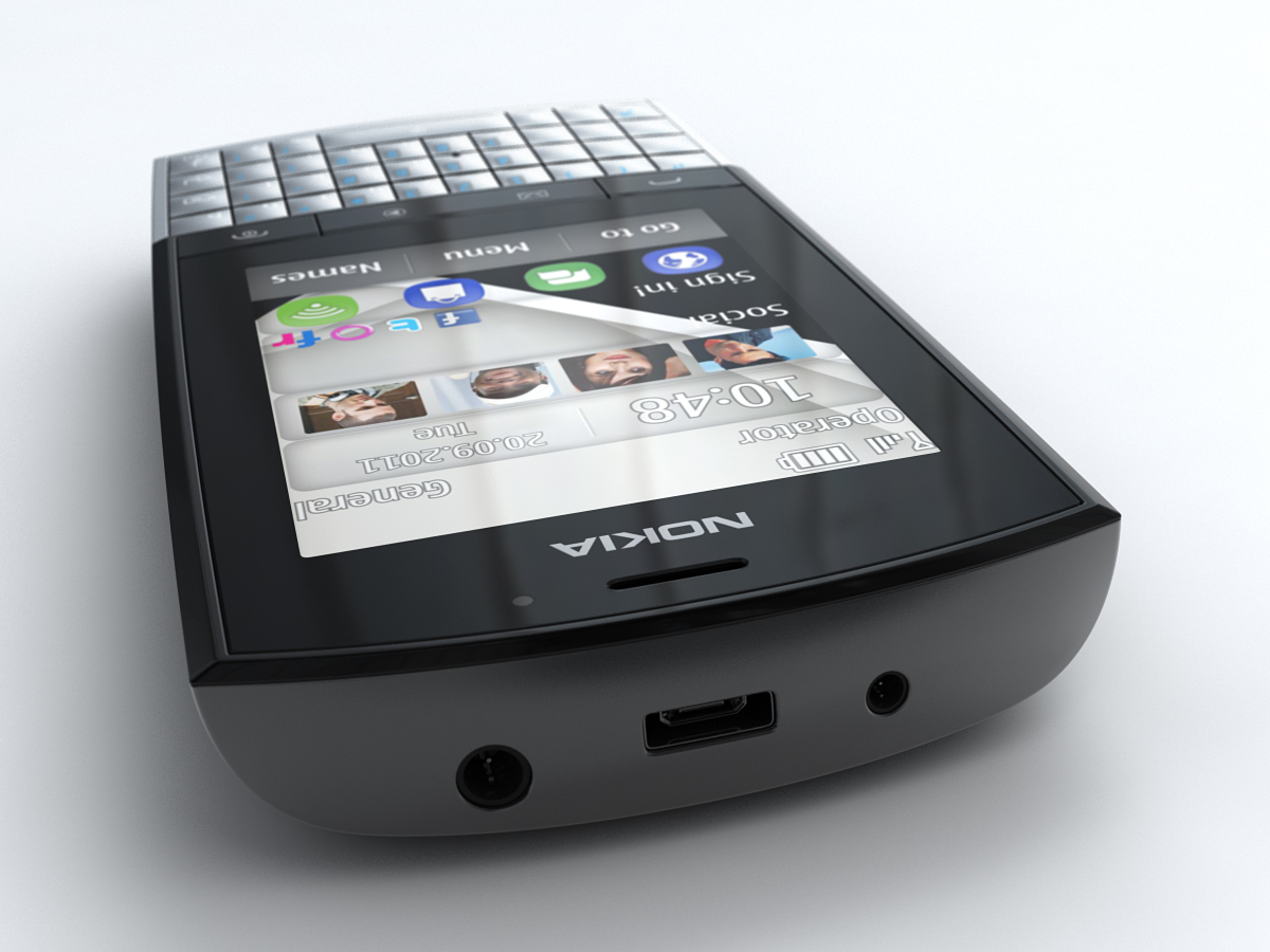 nokia asha 303 3d model