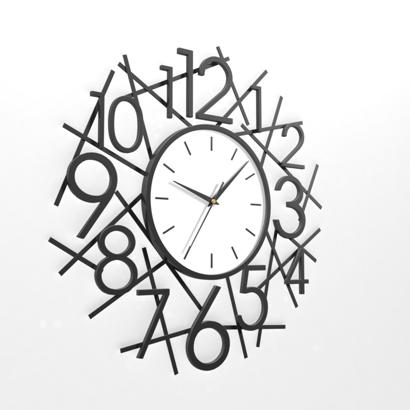 analog decorative wall clock 3d max