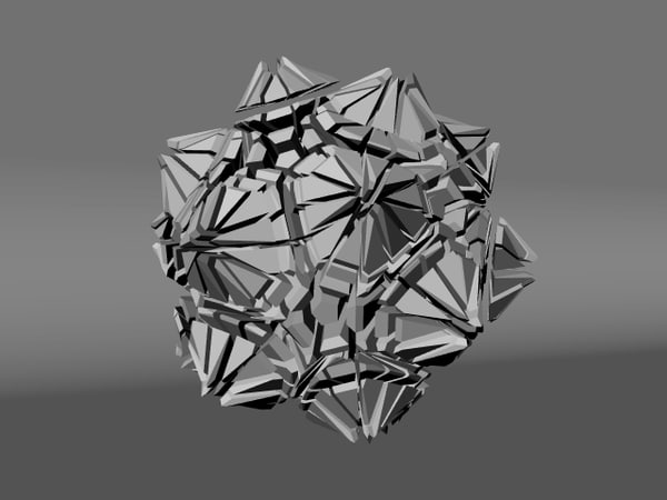 voronoi tesselation 3d obj