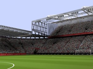 3ds max old trafford stadium audience