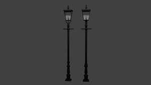 3d lamp posts model