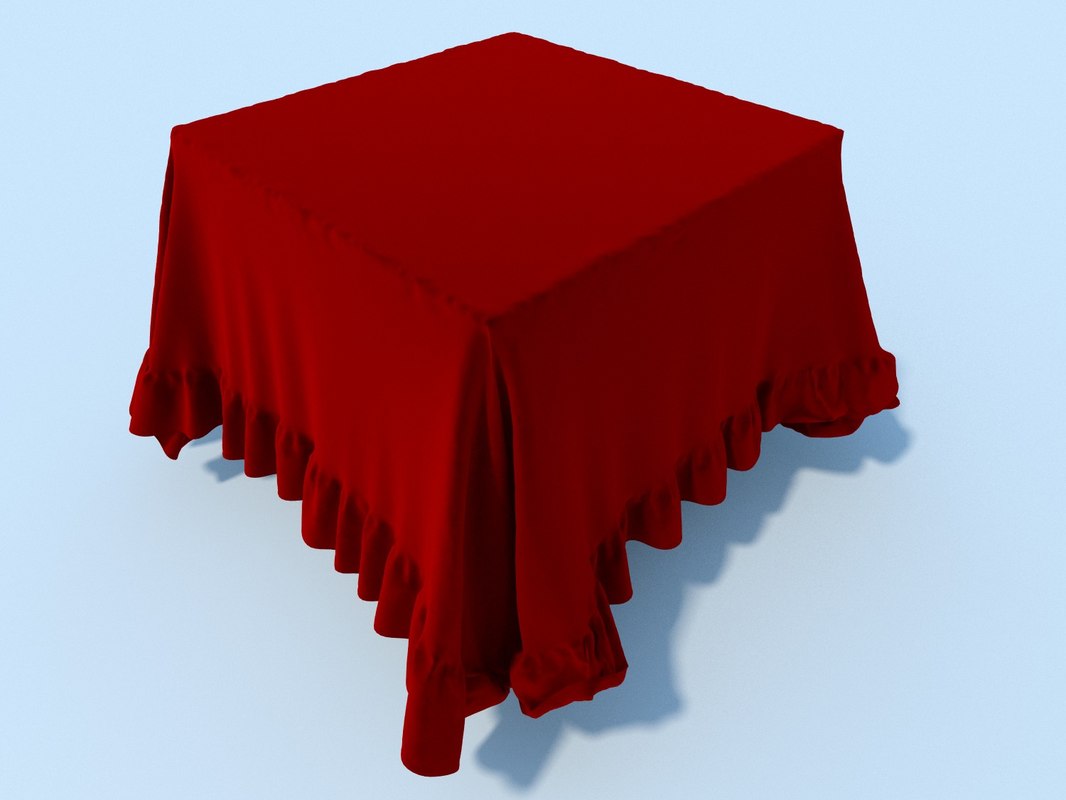 3ds max table cloth tablecloth