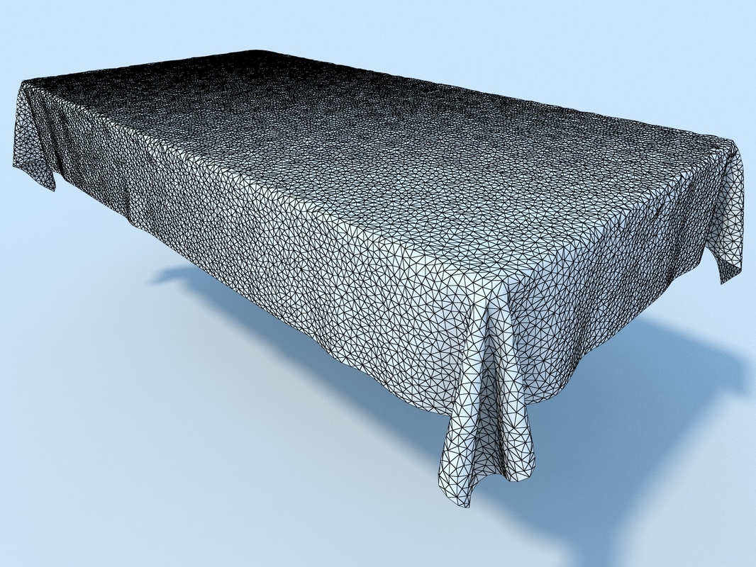 3ds max table cloth tablecloth