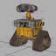 free rigged wall-e 3d model