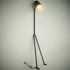 manana lamp design house 3d model
