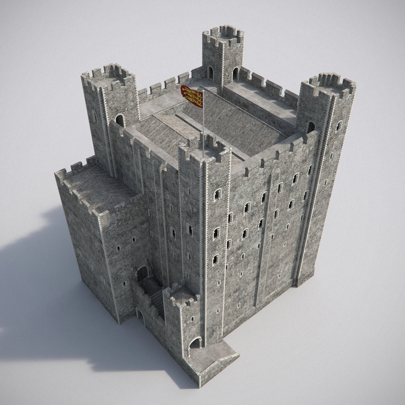 medieval castle 3 3d model