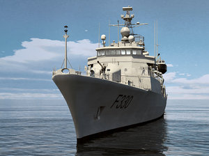 meko 220 frigate ship 3d max