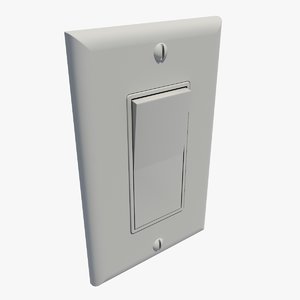 3d light switch model