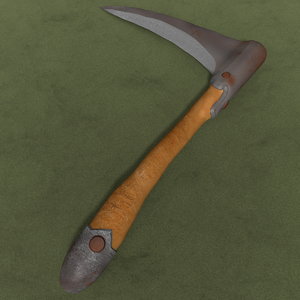 medieval hatchet 3d model