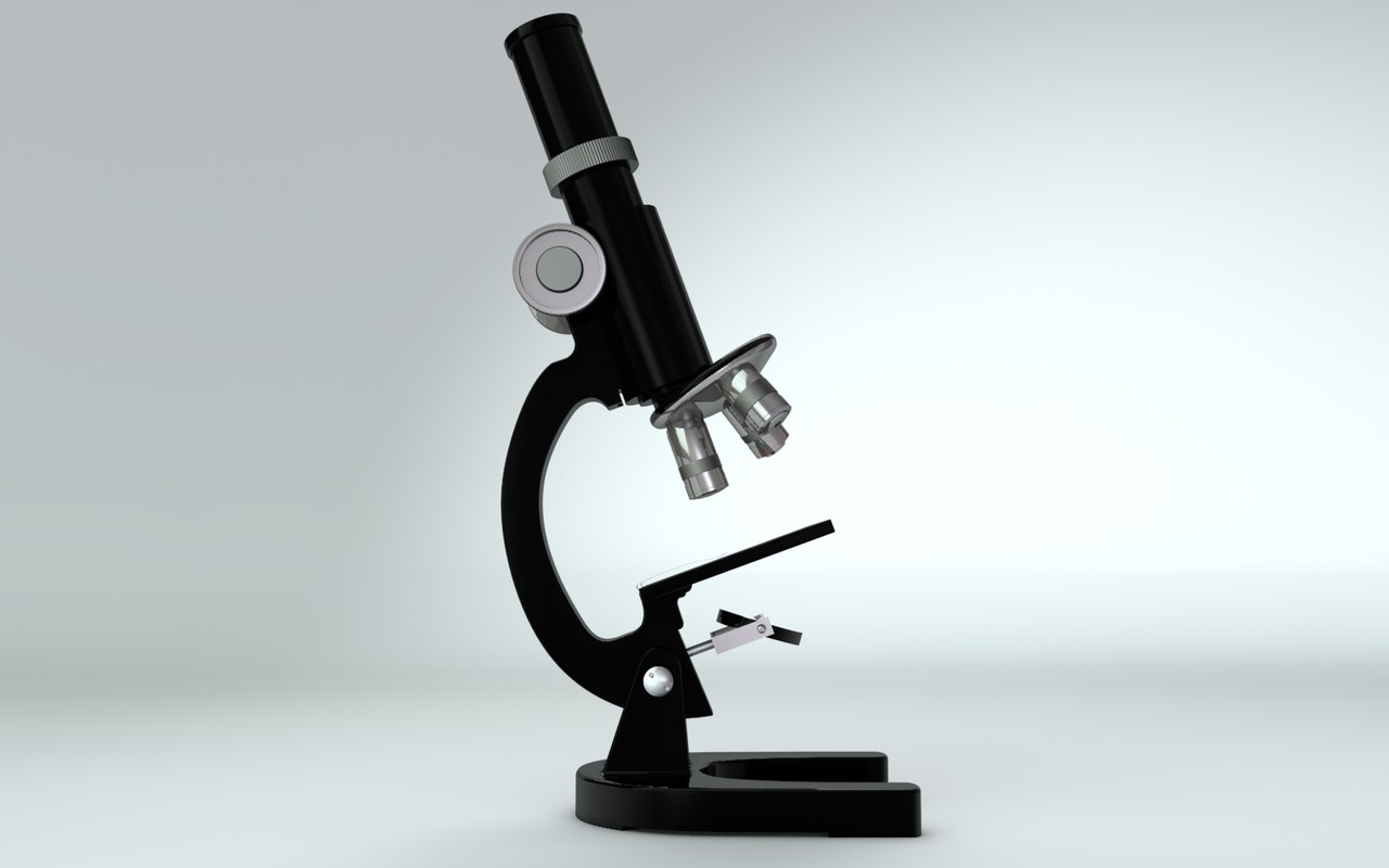 microscope-3d-model