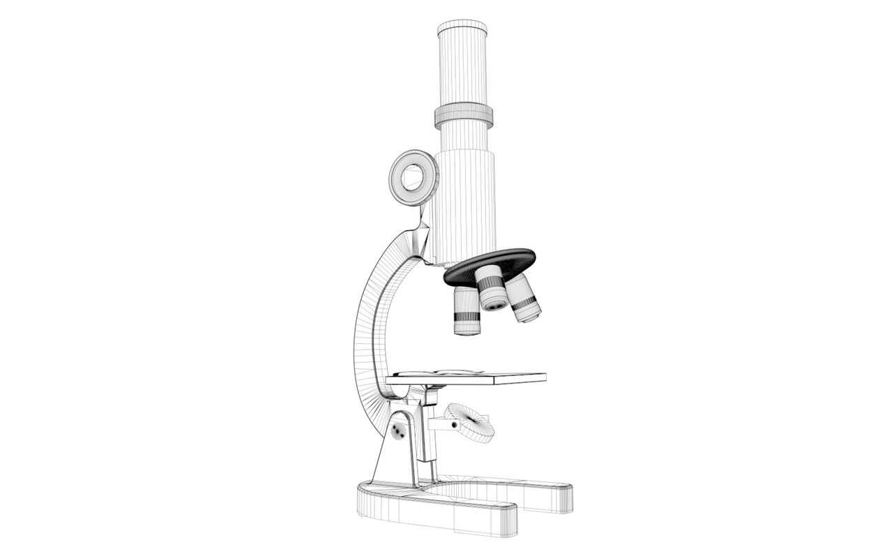 microscope 3d model