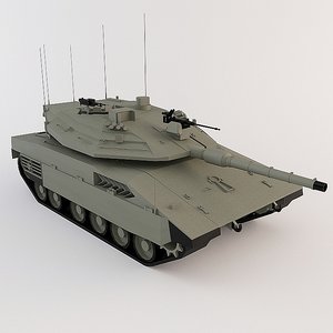 3d model of tank merkava