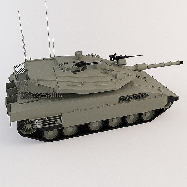 3d model of tank merkava