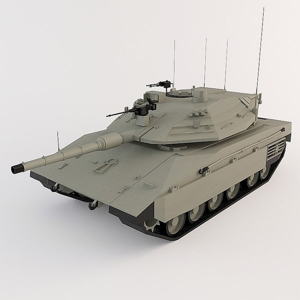 3d model of tank merkava