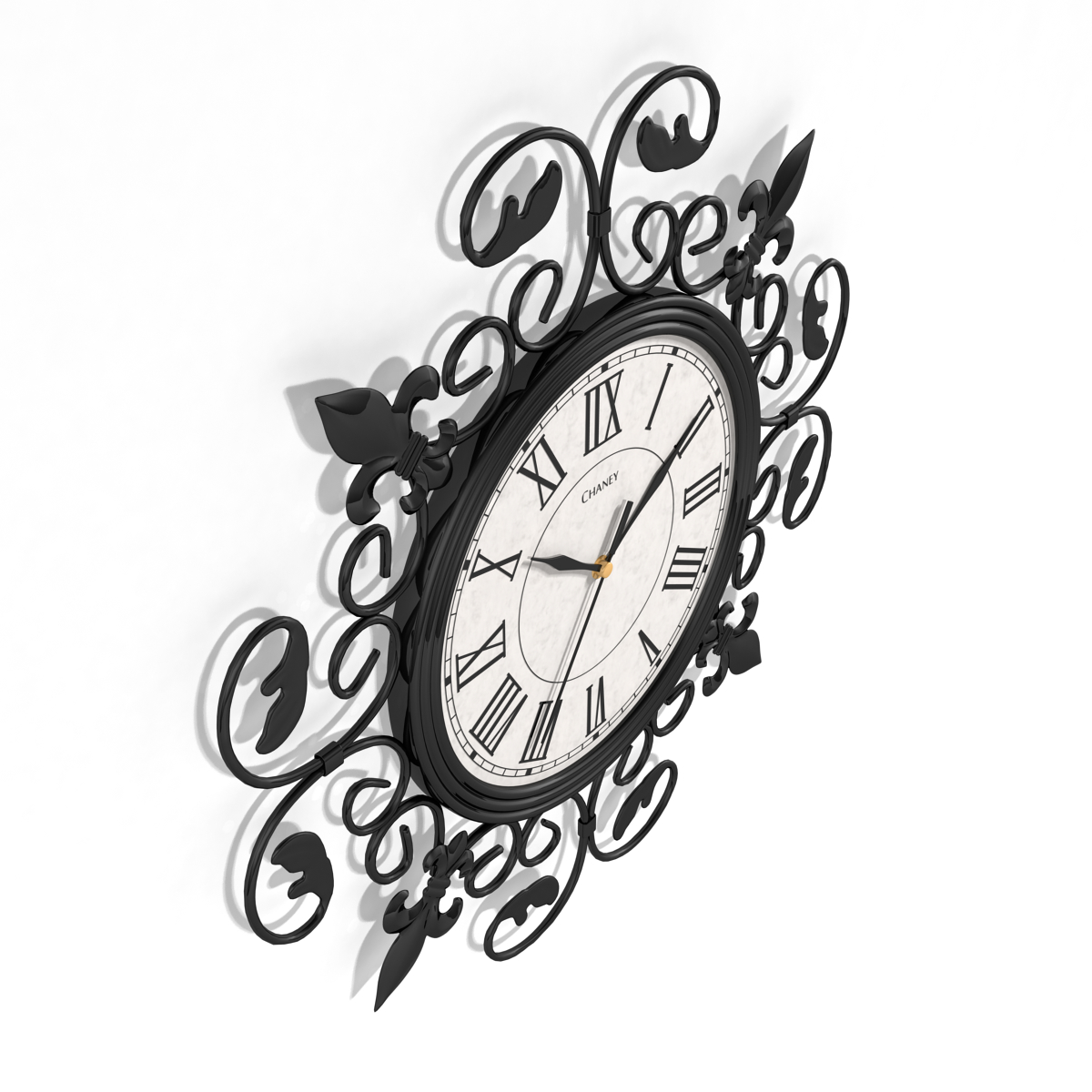 3d analog decorative wall clock model