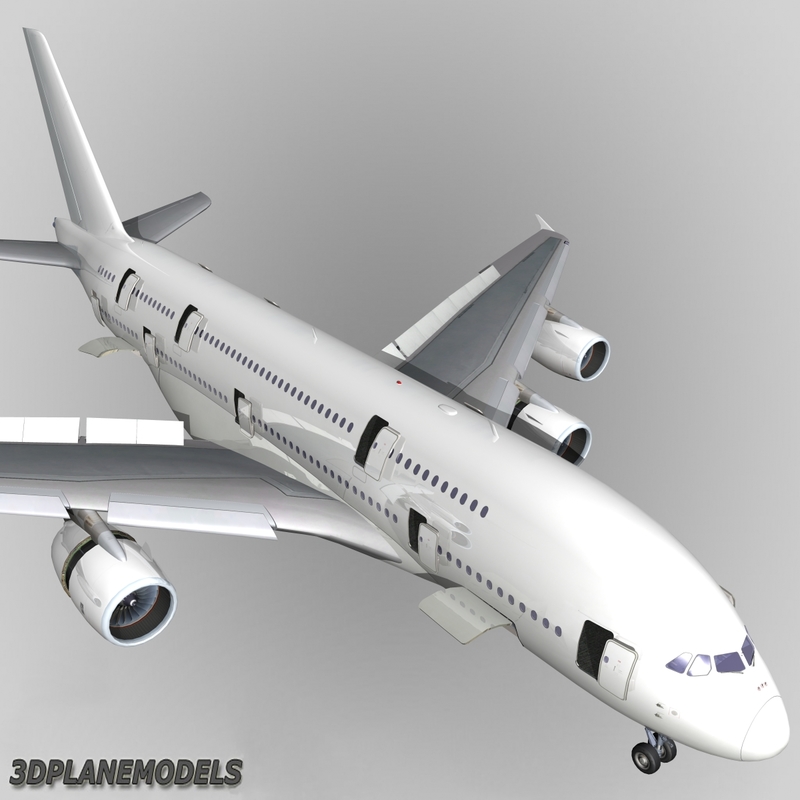 3d dxf airbus a380-800