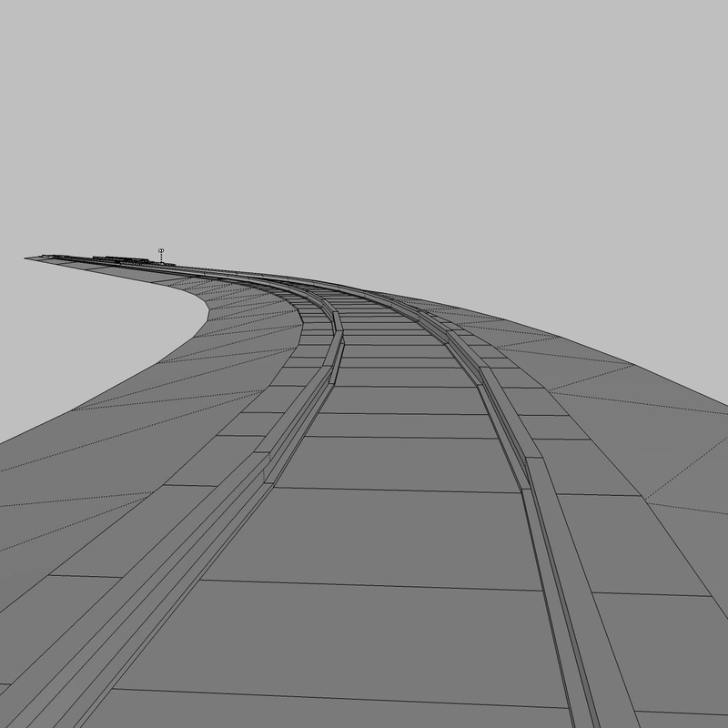 3d model pack interchangeable track section