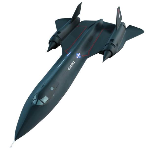 3d Model Lockheed Blackbird Sr 71a