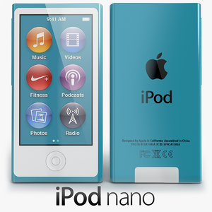 3d model apple ipod nano 2012