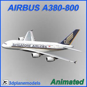 airbus a380-800 3d model