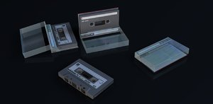 3d obj cassette tape case