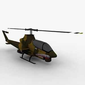 3dsmax ah-1 helicopter games