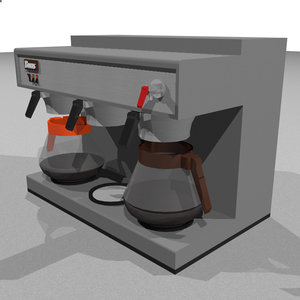 coffee machine restaurant 3d model