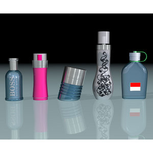perfume bottles 3d model