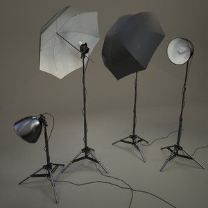 realistic studio lighting lamps 3d max