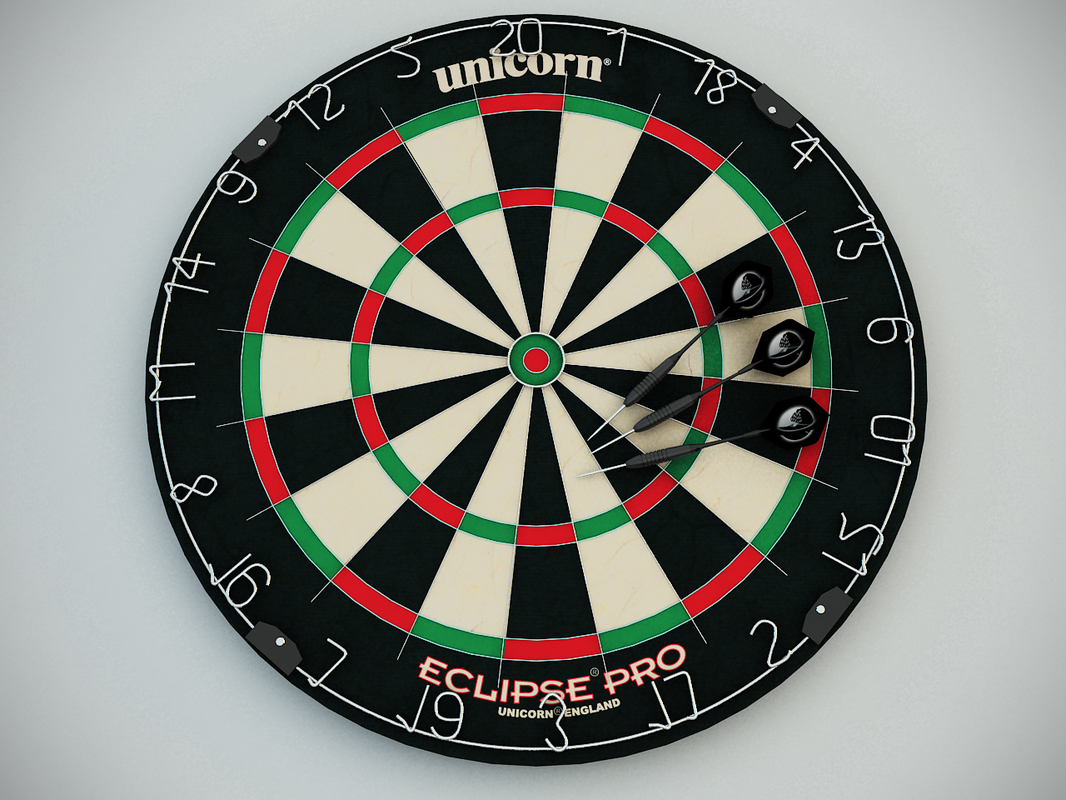3d model unicorn eclipse pro dartboard