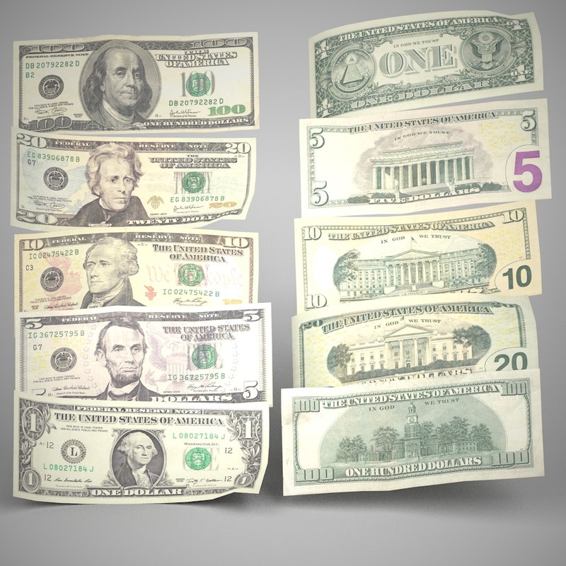 Photo Realistic Money Coins C4d Us Money Collection
