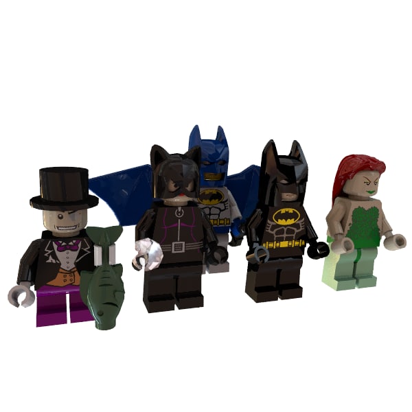 Lego Batman Minifiguren Sammlung 3d Modell Turbosquid 677329