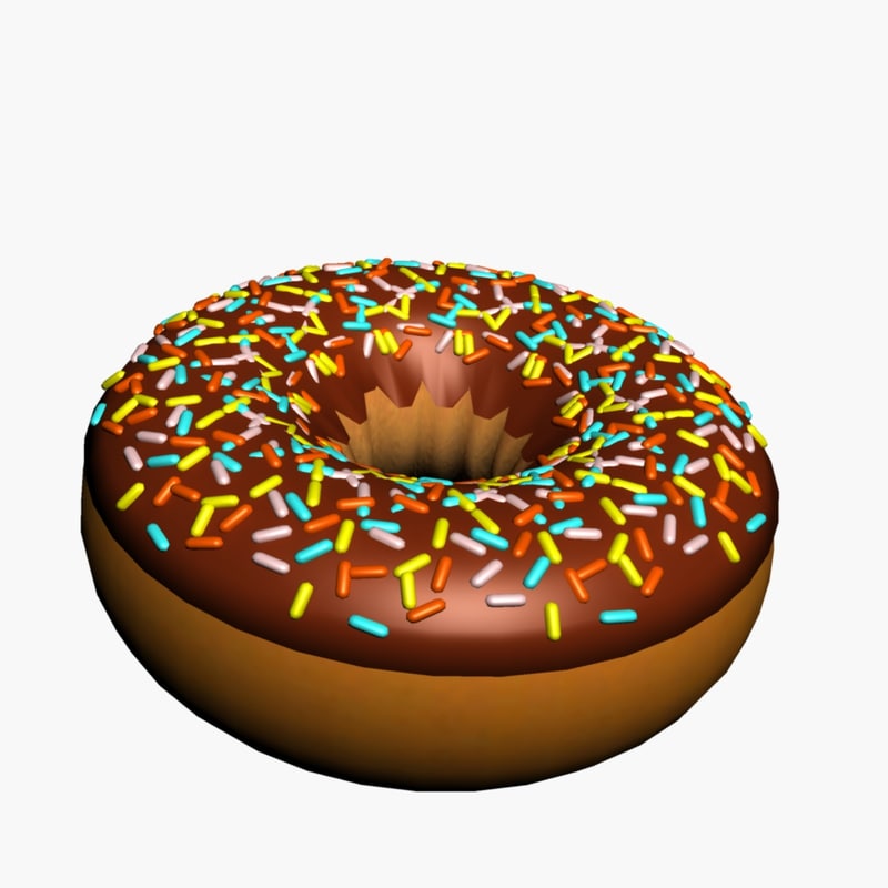 donut icing sprinkle 3d model donut icing sprinkle 3d model