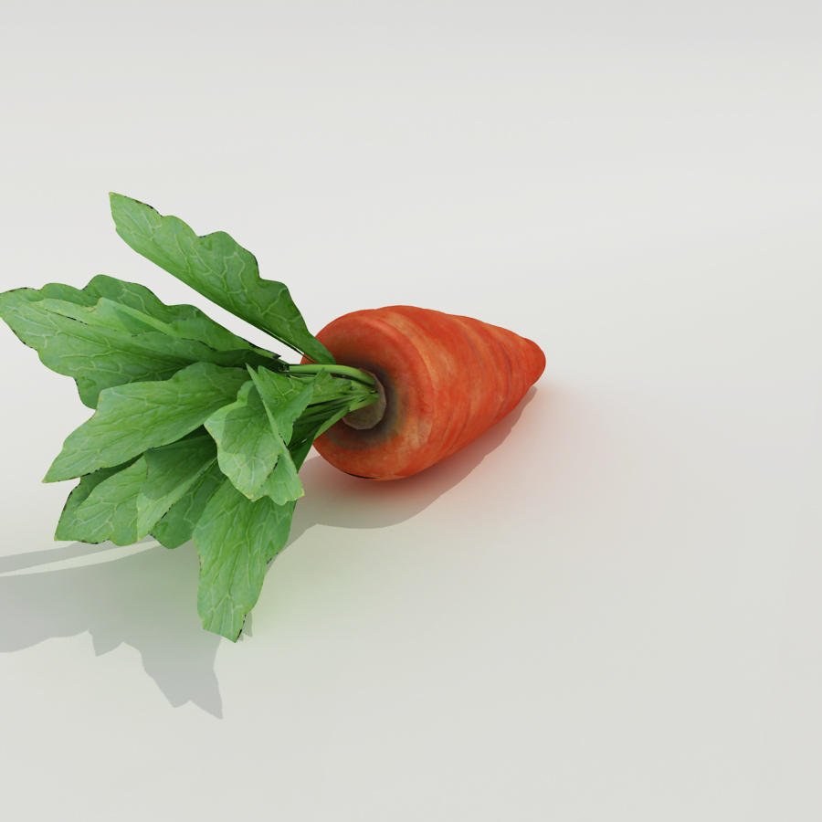 carrot modelled 3d model