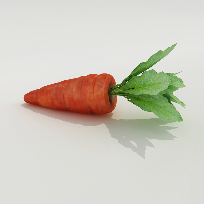 carrot modelled 3d model