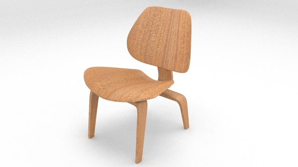 3d Wooden Lounge Chair Wood Model