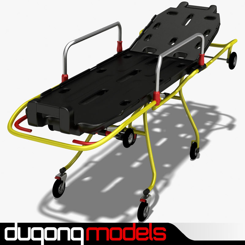 Rolling Stretcher 3d Model