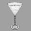 3d model martini glass